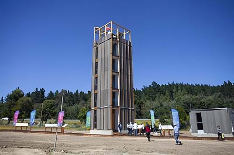 La construcción con madera más alta de América latina se habilitó en Chile