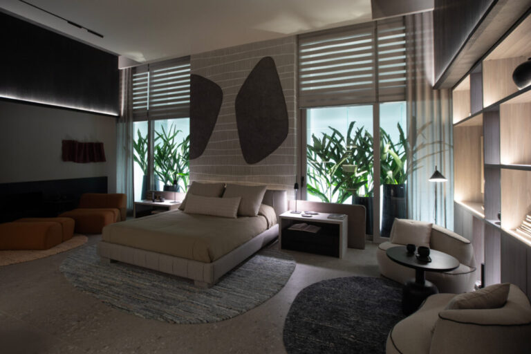 Arquitectura interior configurada de deseos y experiencias en un cuarto de hotel Arquitectura interior configurada de deseos y experiencias en un cuarto de hotel